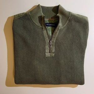 Tommy Bahama Quarter Zip Knit Sweater